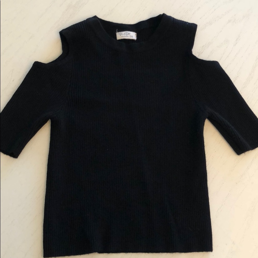 John Galt black short sleeve top